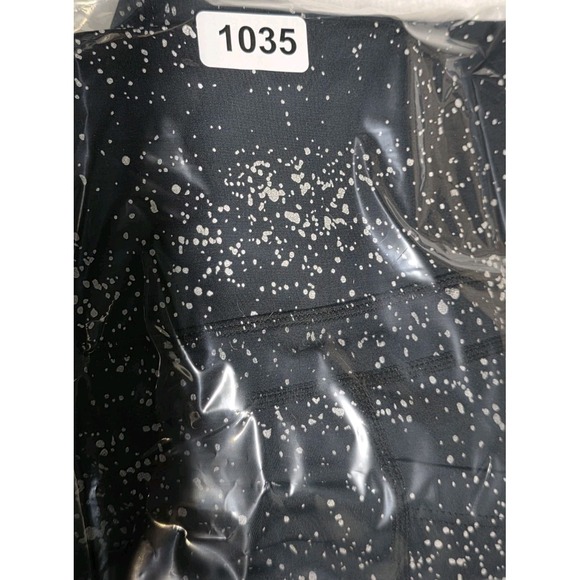 Zyia Active Sz 2 Black Silver Reflective Pocket Light N Tight Hi Rise Leggings - Picture 6 of 6